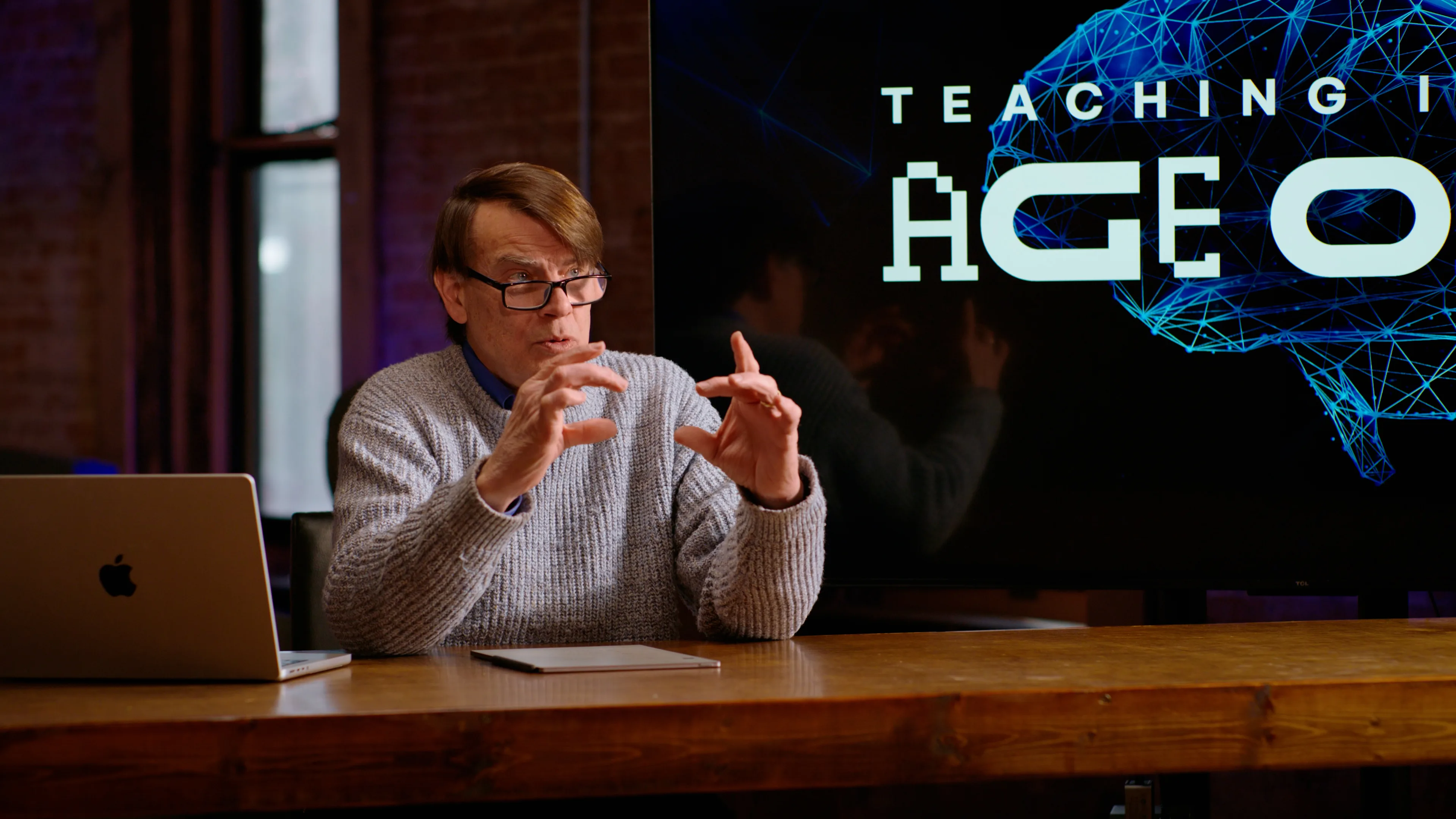 Mark Shepherd presenting on teaching in the age of AI